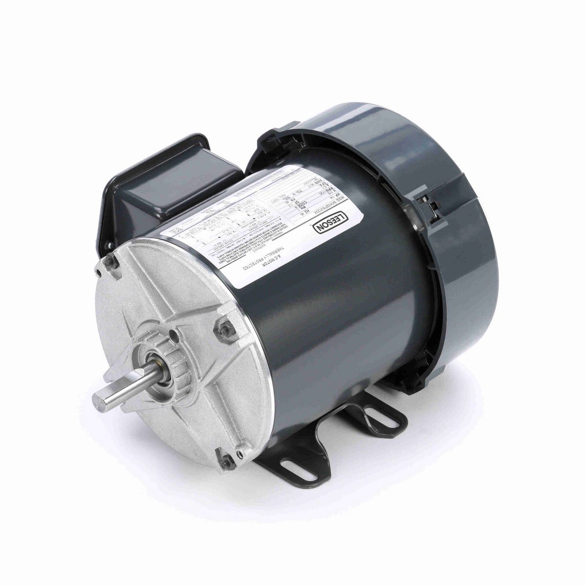 LEESON General Purpose Motor, 0.25 HP, 1 Ph, 60 Hz, 115 V, 1800 RPM, 48 Frame, TEFC - HG121