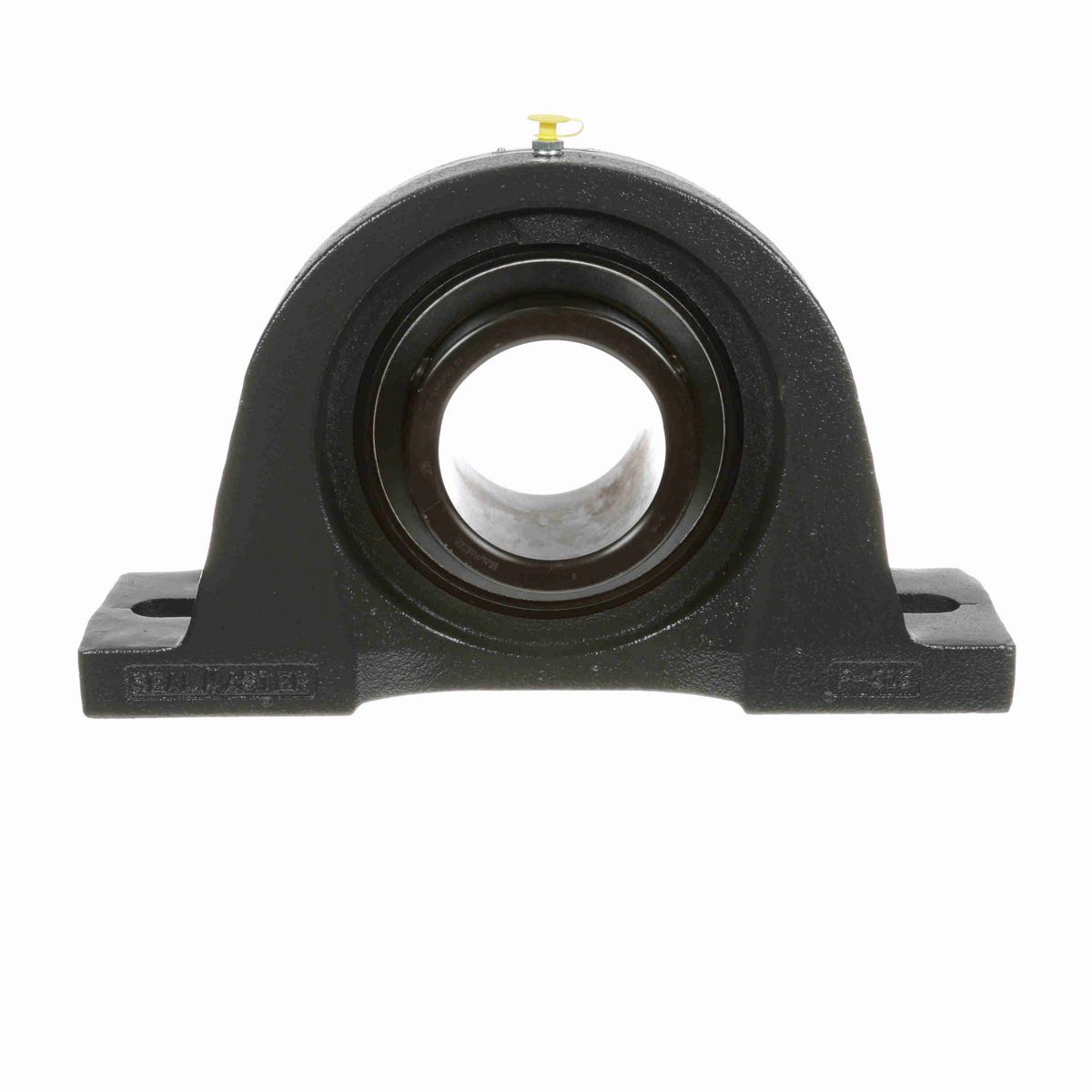 Sealmaster Mounted Cast Iron Two Bolt Pillow Block Ball Bearing - 52100 Bearing Steel, Black Oxided - Setscrew Lock - MP-63
