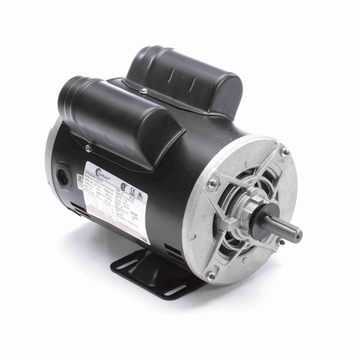 Century General Purpose Motor, 1.0 HP, 1 Ph, 60 Hz, 115/208-230 V, 1800 RPM, 56 Frame, DP - C682ES
