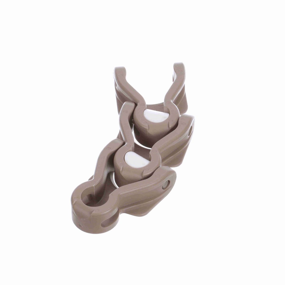 System Plast 1700 Side-flexing Solid Top, Material: Tan Low Friction, Width: 55mm, Pitch: 50mm - LF1700