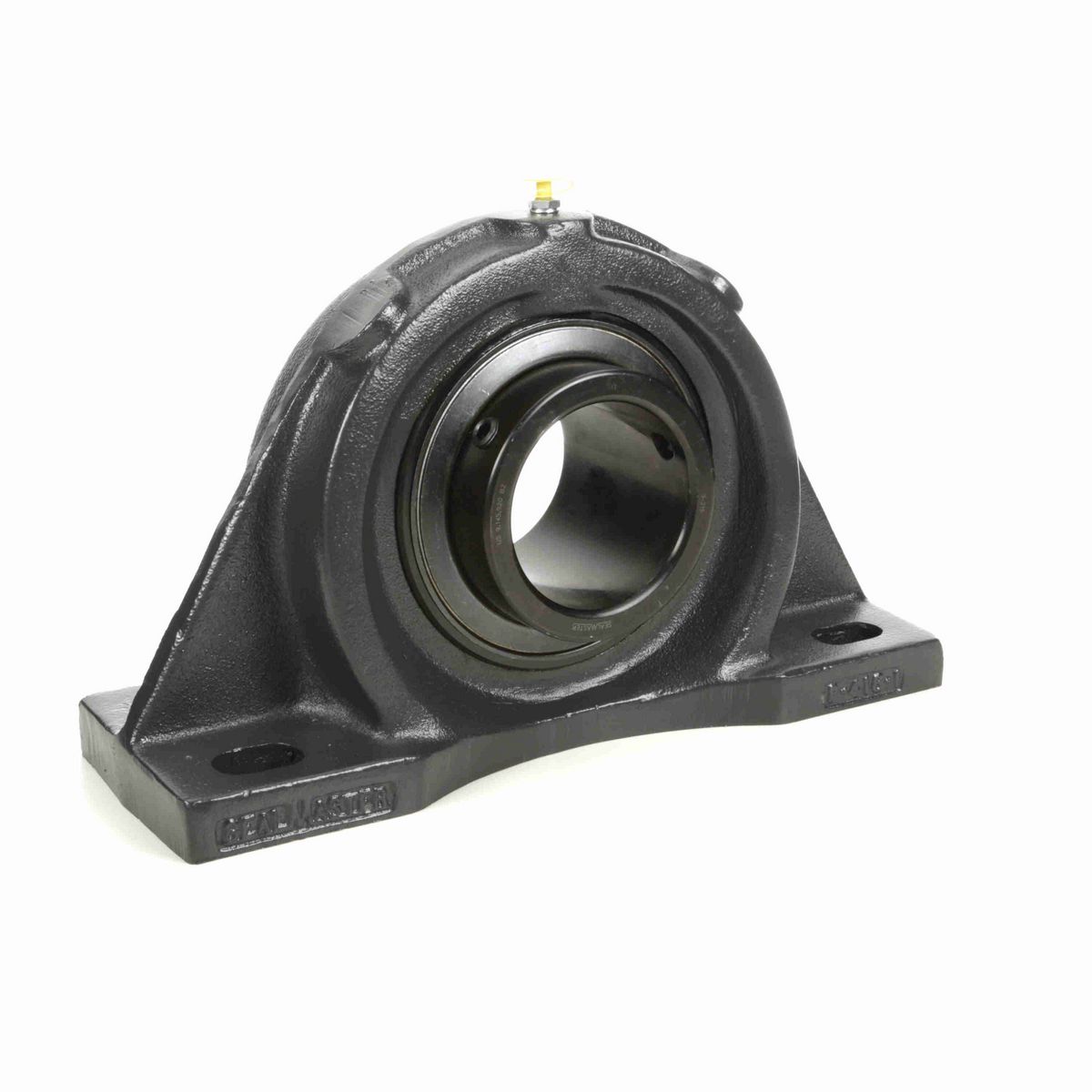 Sealmaster Mounted Cast Iron Four Bolt Pillow Block Ball Bearing - 52100 Bearing Steel, Black Oxided - Setscrew Lock - MFP-63