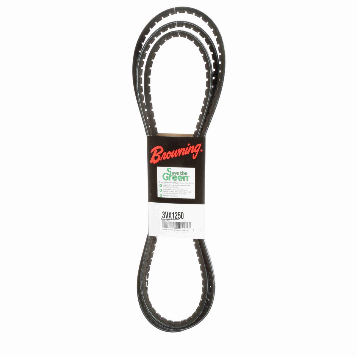Browning EPDM Notched Belt 98% Efficient - 3VX1250