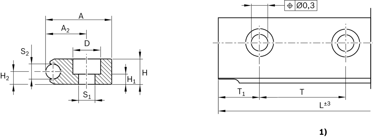 Направляющая для кулачковых роликов Bosch Rexroth 32-2 F-H & [R192623231]