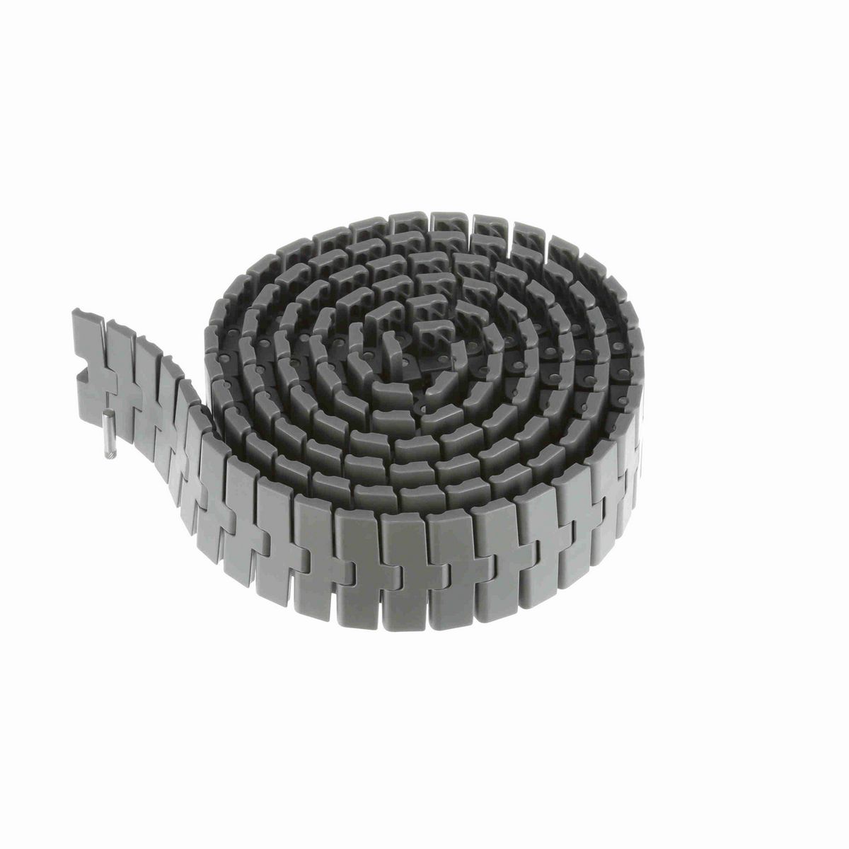 System Plast 2250FT-M Side-flexing Solid Top, Material: Gray Low Friction, Width: 3.3in, Pitch: 1in - LFG2250FT-M-K330