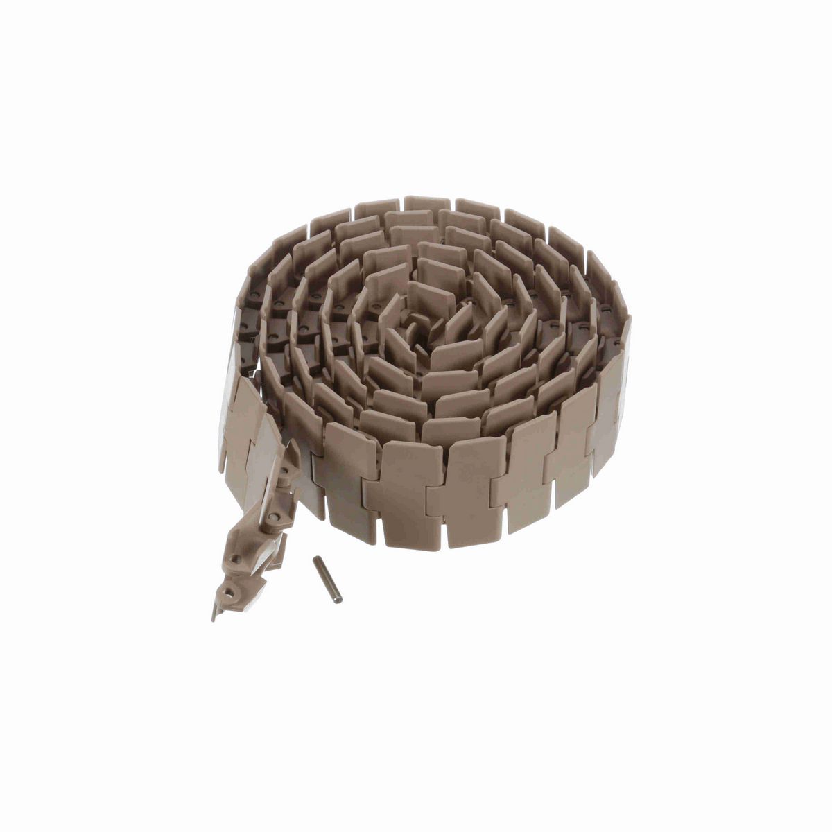 System Plast 880TAB Side-flexing Solid Top, Material: Tan Low Friction, Width: 3.5in, Pitch: 1.5in - LF880TAB-K350