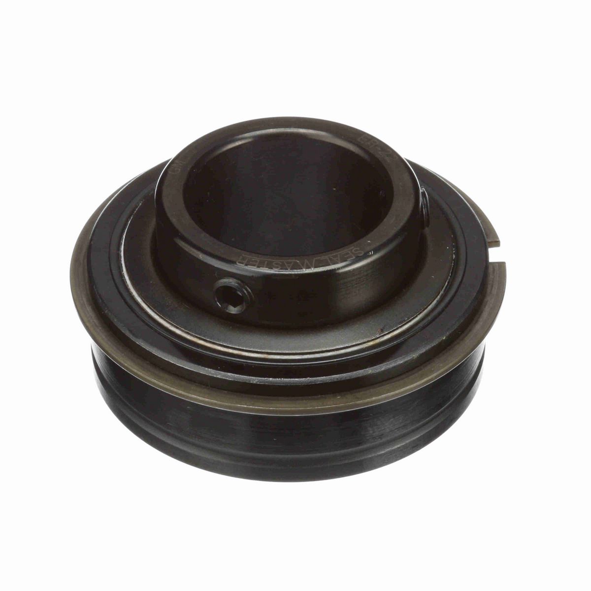 Sealmaster Mounted Insert Only Ball Bearing - 52100 Bearing Steel, Black Oxided - Setscrew Lock - ER-22