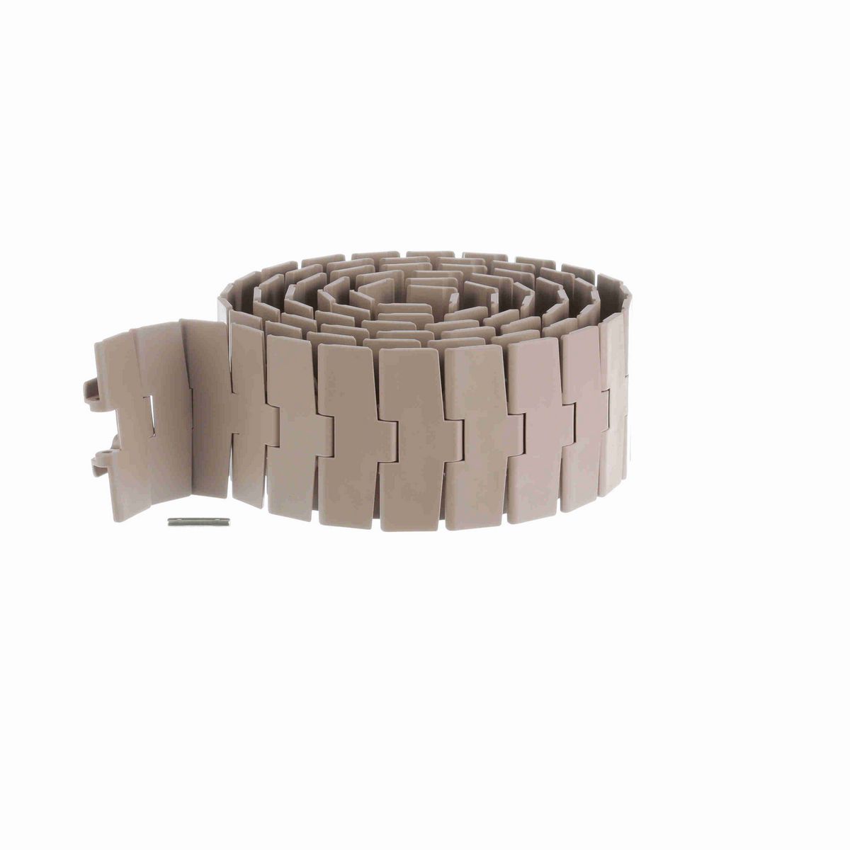 System Plast 879TAB Side-flexing Solid Top, Material: Tan Low Friction, Width: 4.5in, Pitch: 1.5in - LF879TAB-K450