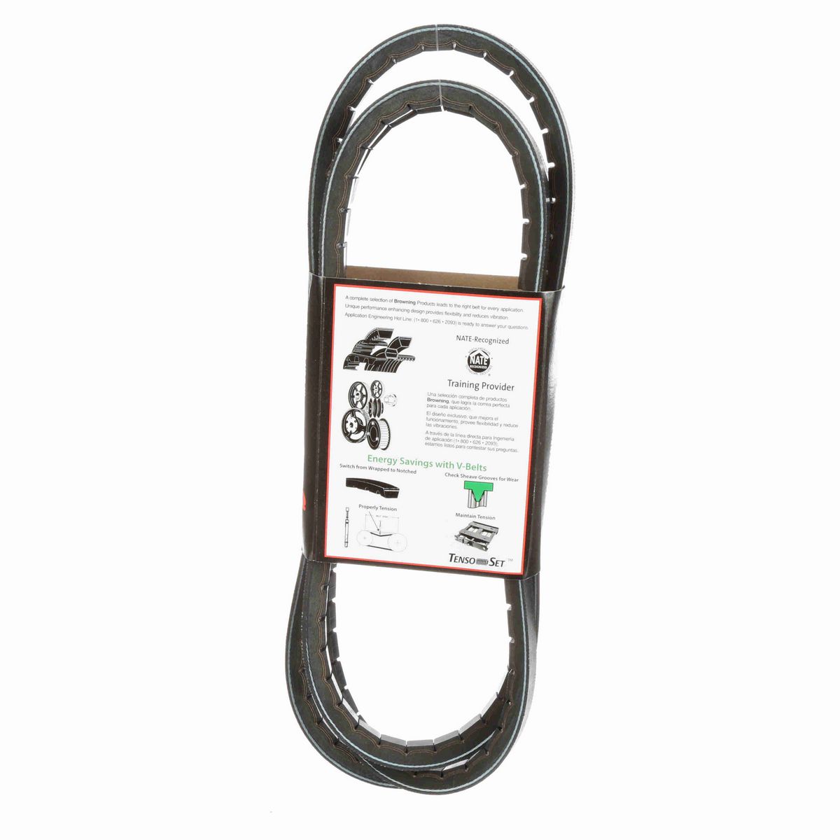 Browning EPDM Notched Belt 98% Efficient - 5VX1080
