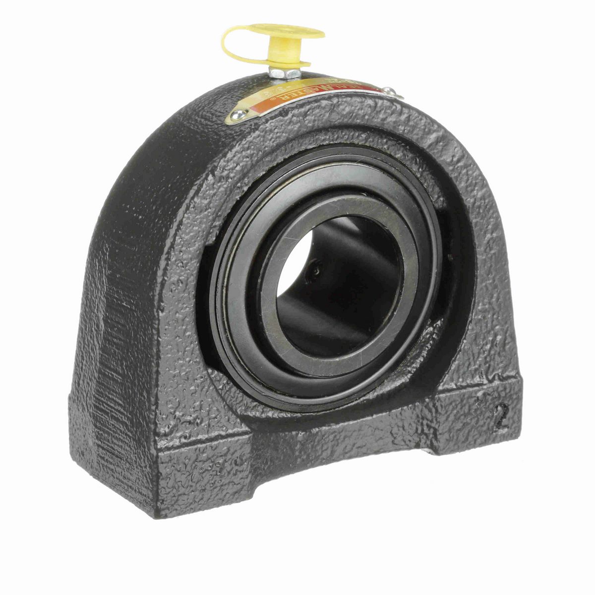 Sealmaster Mounted Cast Iron Tapped Base Pillow Block Ball Bearing - 52100 Bearing Steel, Black Oxided - Setscrew Lock - TB-22