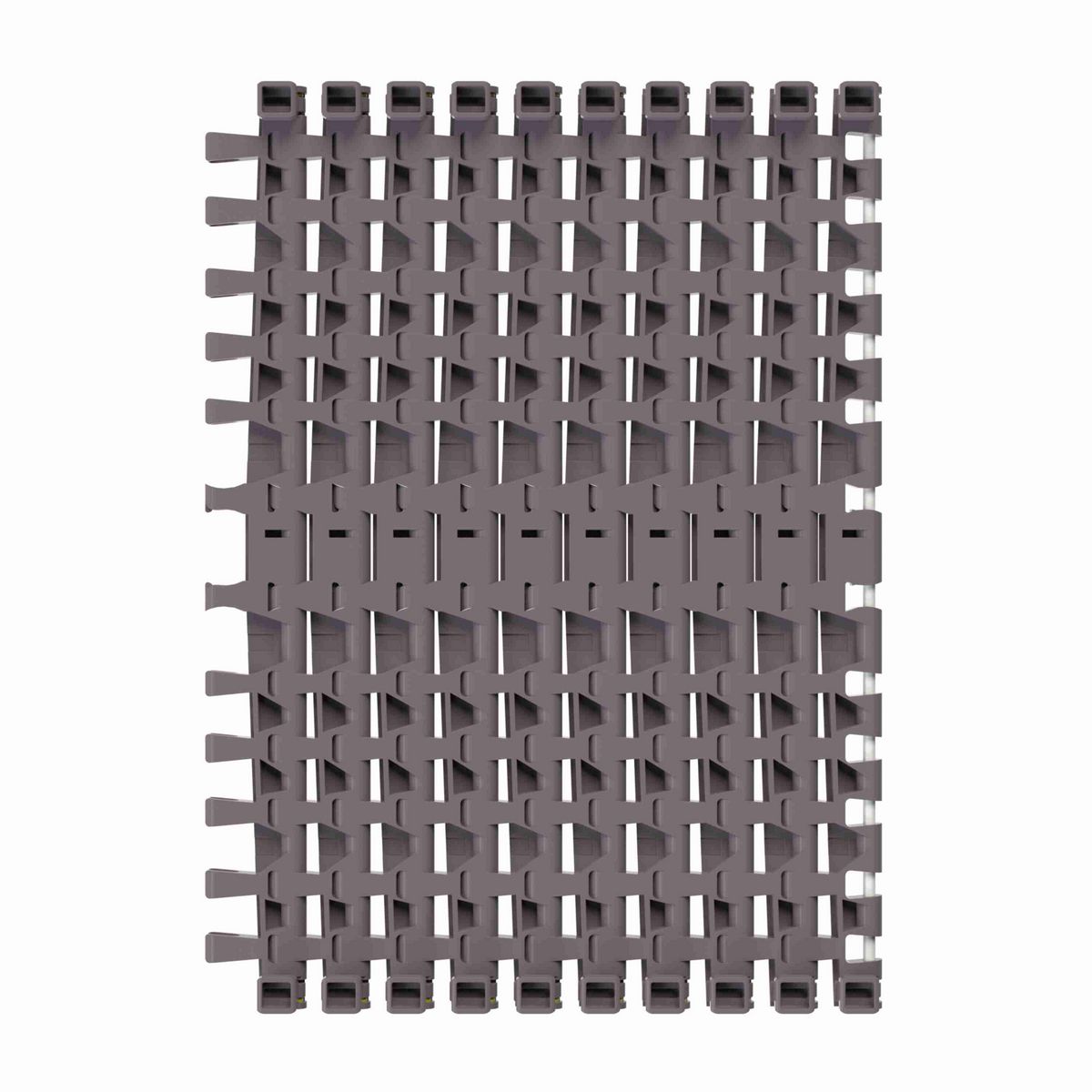 Rexnord 7956GT Side-flexing Flush Grid, Material: Brown High Performance, Width: 18in, Pitch: 1.25in - 10324709