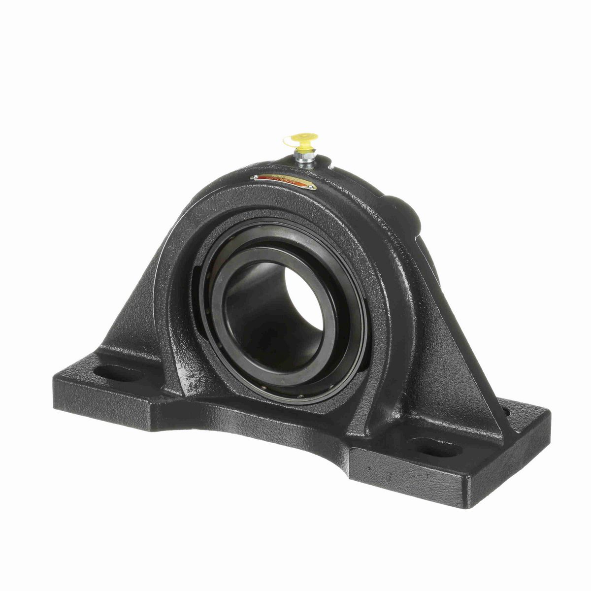Sealmaster Mounted Cast Iron Four Bolt Pillow Block Ball Bearing - 52100 Bearing Steel, Black Oxided - Setscrew Lock - MFP-47C