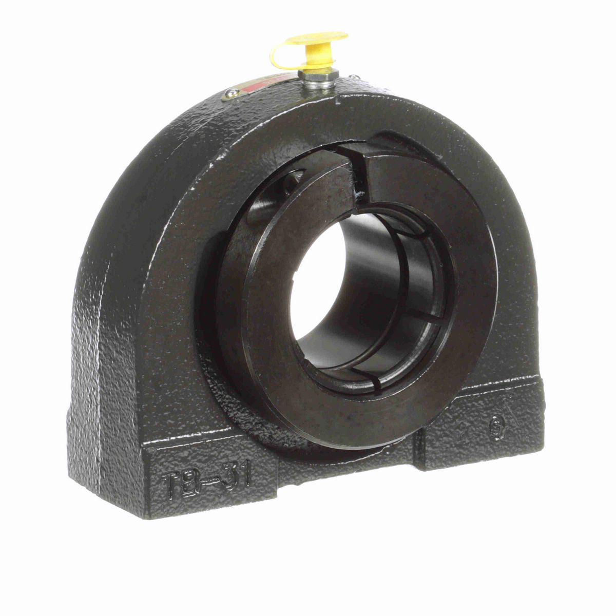 Sealmaster Mounted Cast Iron Tapped Base Pillow Block Ball Bearing - 52100 Bearing Steel, Black Oxided - Concentric Lock - TB-31T