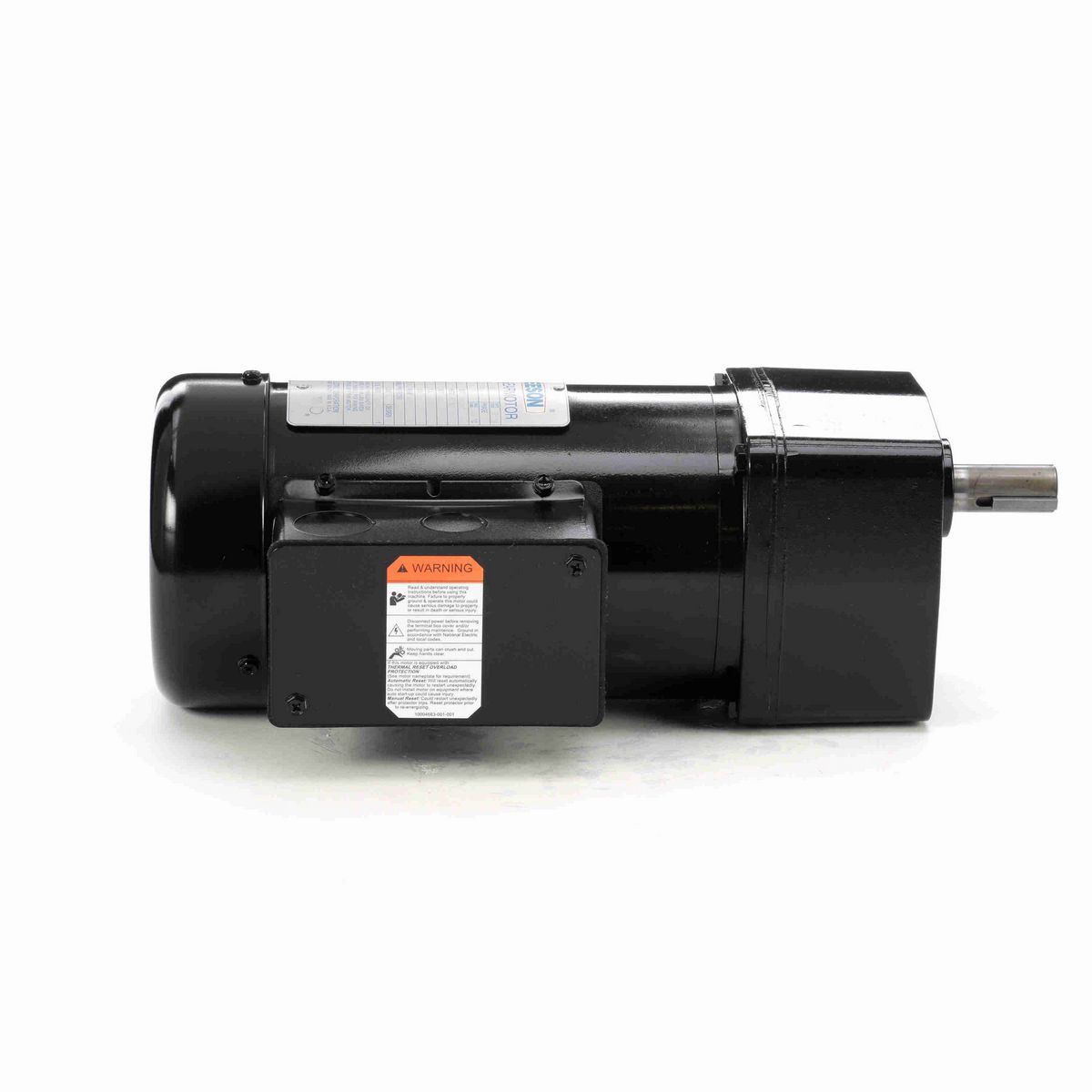 LEESON Parallel Shaft Gearmotor, 0.33 HP, 3 Ph, 60 Hz, 230 V, 58 RPM, 42Y Frame, TEFC - 096013.00