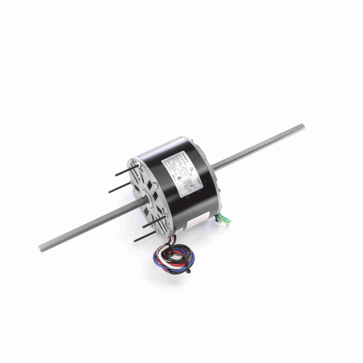 Century Fan Coil & Air Conditioner Motor, 1/8 HP, 1 Ph, 60/50 Hz, 115 V, 1550 RPM, 3 Speed, 48 Frame, SEMI ENCL - 9681