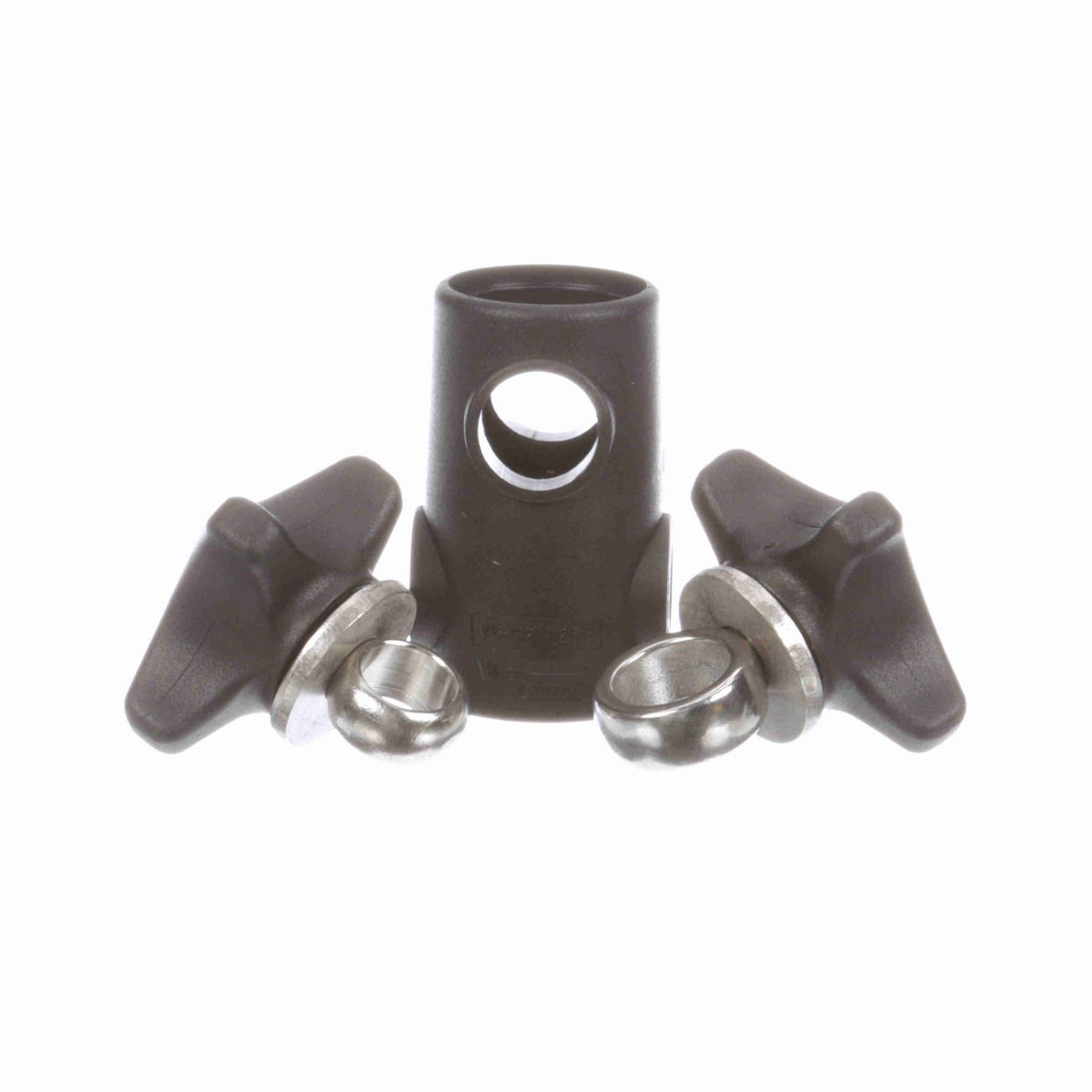 System Plast Cross Block for 1/2-in round x 5/8-in round w/ 2 Knobs - VG-621-12-58