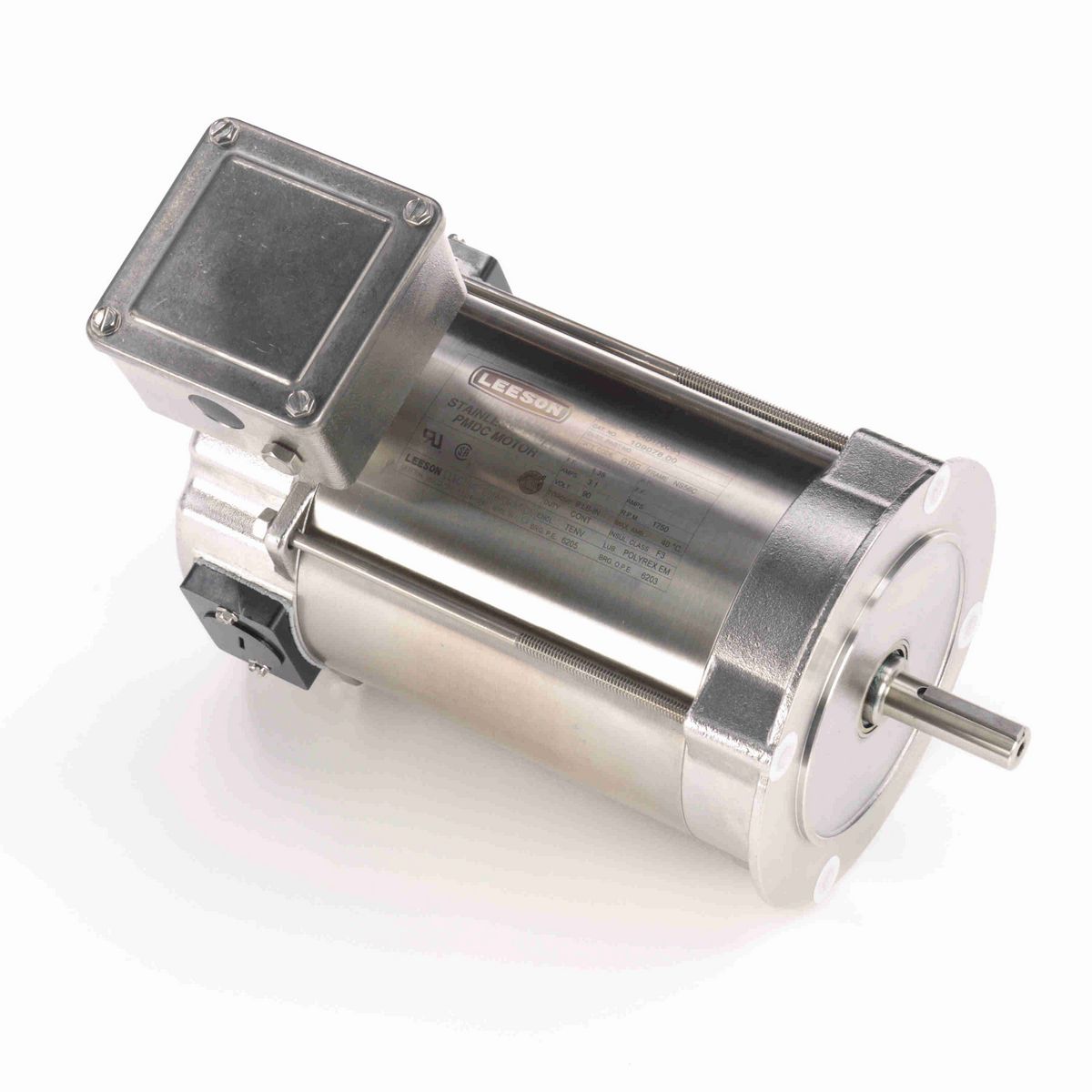 LEESON Premium Duck™ Washdown Motor, 0.25 HP, 90 V, 1750 RPM, NS56C Frame, TENV - 109078.00