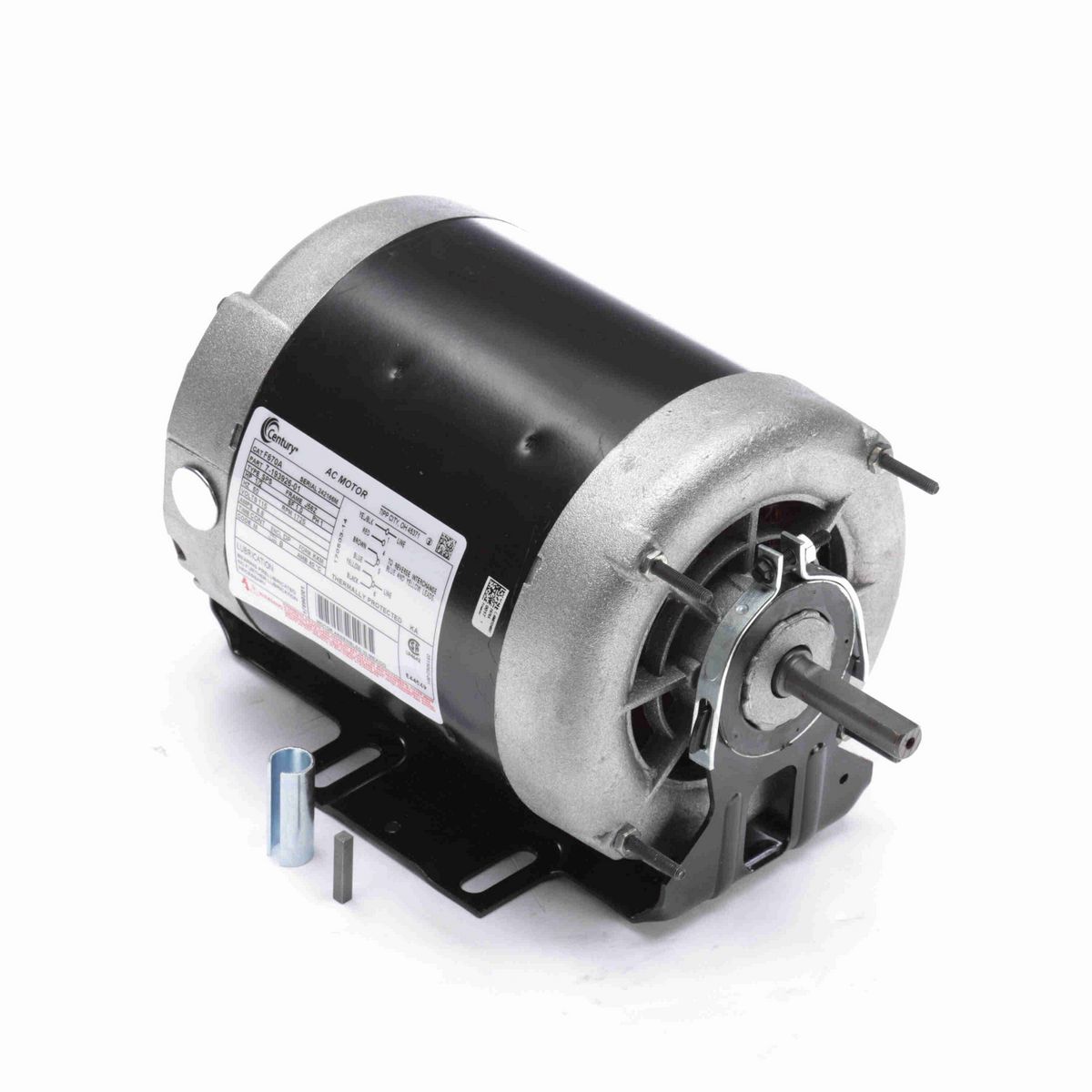 Century Fan and Blower Motor, 1/2 HP, 1 Ph, 60 Hz, 115 V, 1800 RPM, J56 Frame, DP - F671