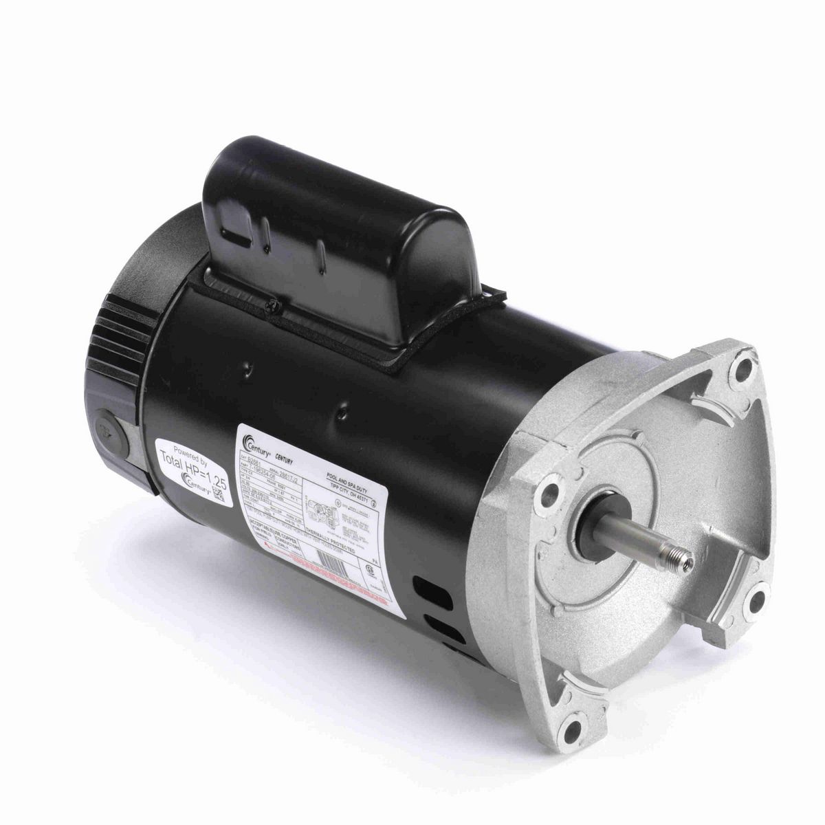 Century Pool Pump Motor, 3/4 HP, 1 Ph, 60 Hz, 208-230/115 V, 3600 RPM, R56Y Frame, DP - B2661