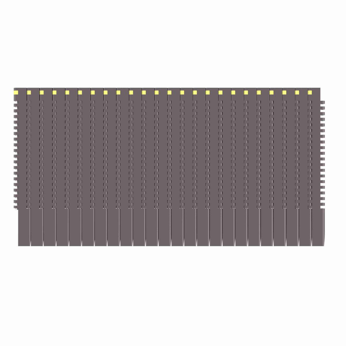 Rexnord 8505DTS Straight Running DTS®, Material: Brown High Performance, Width: 7.5in, Pitch: 0.75in - 81427941