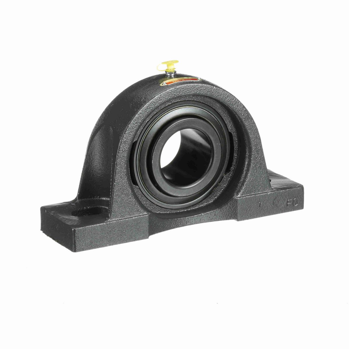 Sealmaster Mounted Cast Iron Two Bolt Pillow Block Ball Bearing - 52100 Bearing Steel, Black Oxided - Setscrew Lock - MP-39