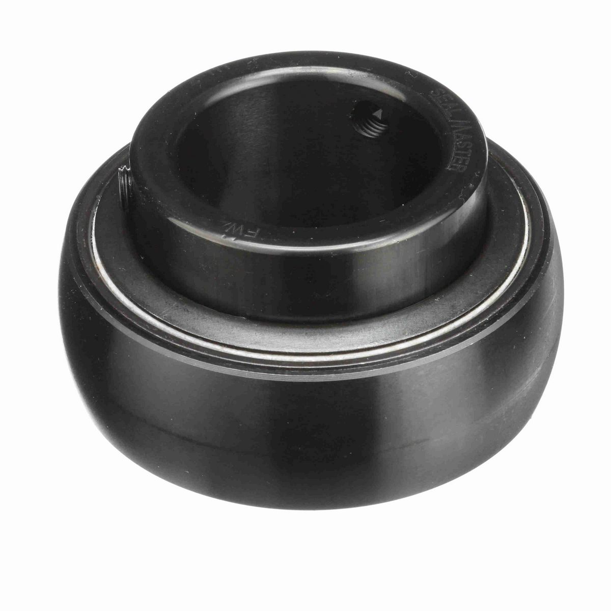 Sealmaster Mounted Insert Only Ball Bearing - 52100 Bearing Steel, Black Oxided - Setscrew Lock - 2-111