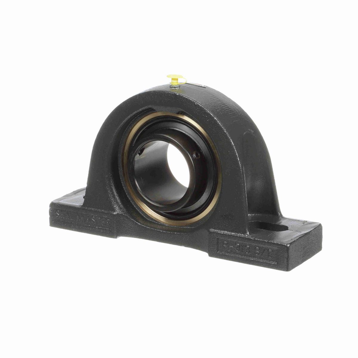 Sealmaster Mounted Cast Iron Two Bolt Pillow Block Ball Bearing - 52100 Bearing Steel, Black Oxided - Setscrew Lock - EMP-47C