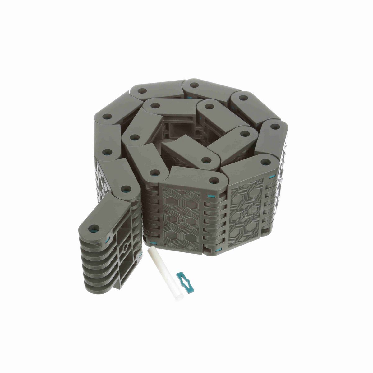 System Plast 2630FTS Straight Running Solid Top, Material: Gray Low Friction, Width: 100mm, Pitch: 2.5in - LFG2630FTS-M0100