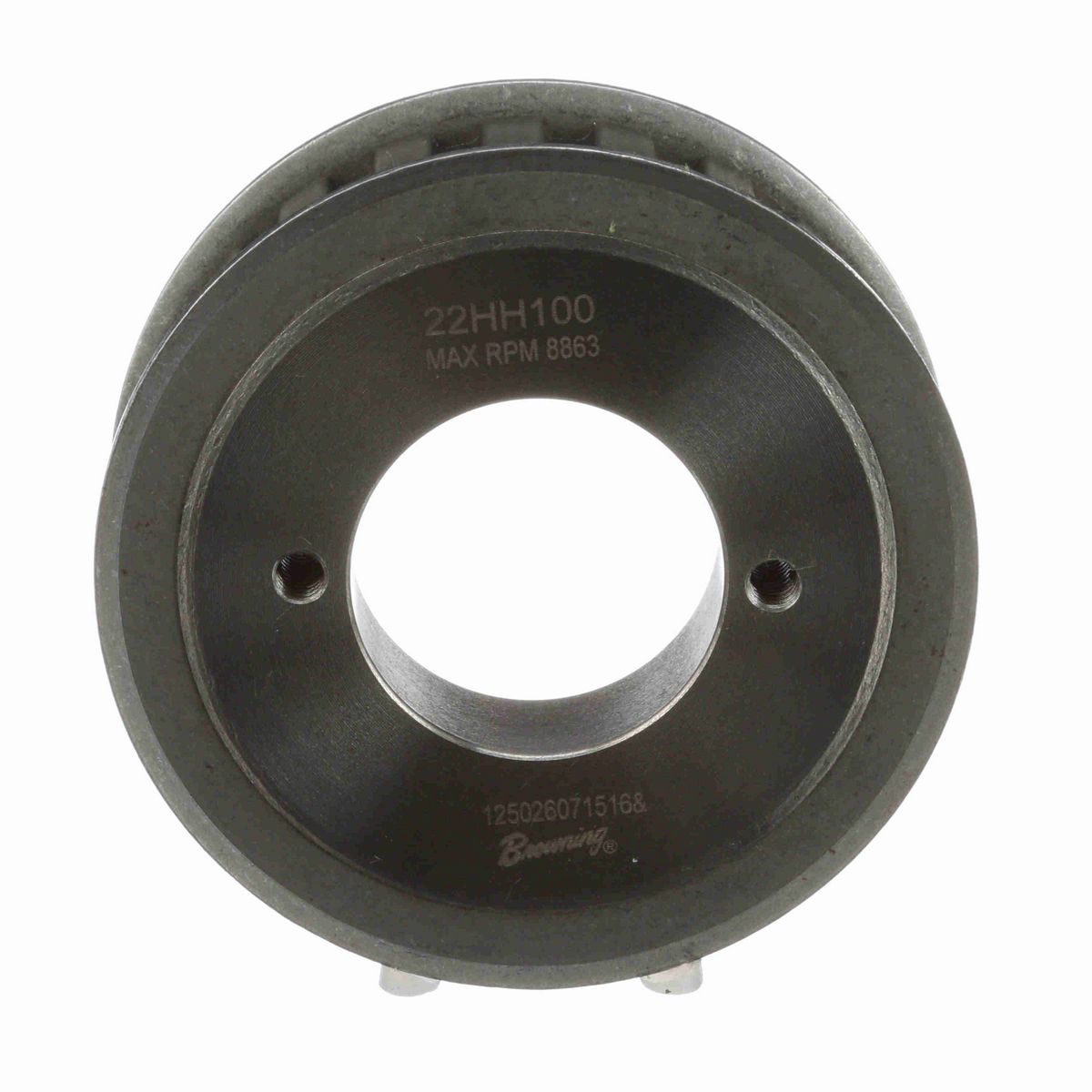 Browning Steel Bushed Bore Gearbelt Pulley - 22HH100