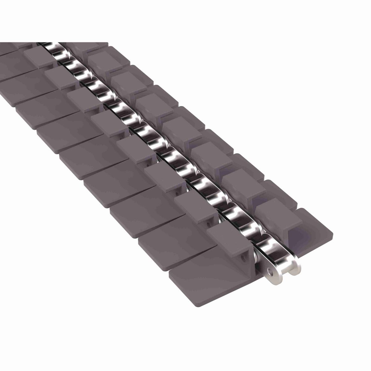 Rexnord 1873TAB Side-flexing Solid Top, Material: Brown High Performance, Width: 4.5in, Pitch: 1.5in - 81414072