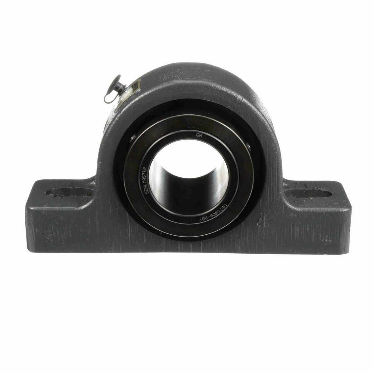 Sealmaster Mounted Ductile Iron Two Bolt Pillow Block Spherical Roller - 52100 Bearing Steel, Black Oxided - Collar Mount Lock - USRBE5000-207