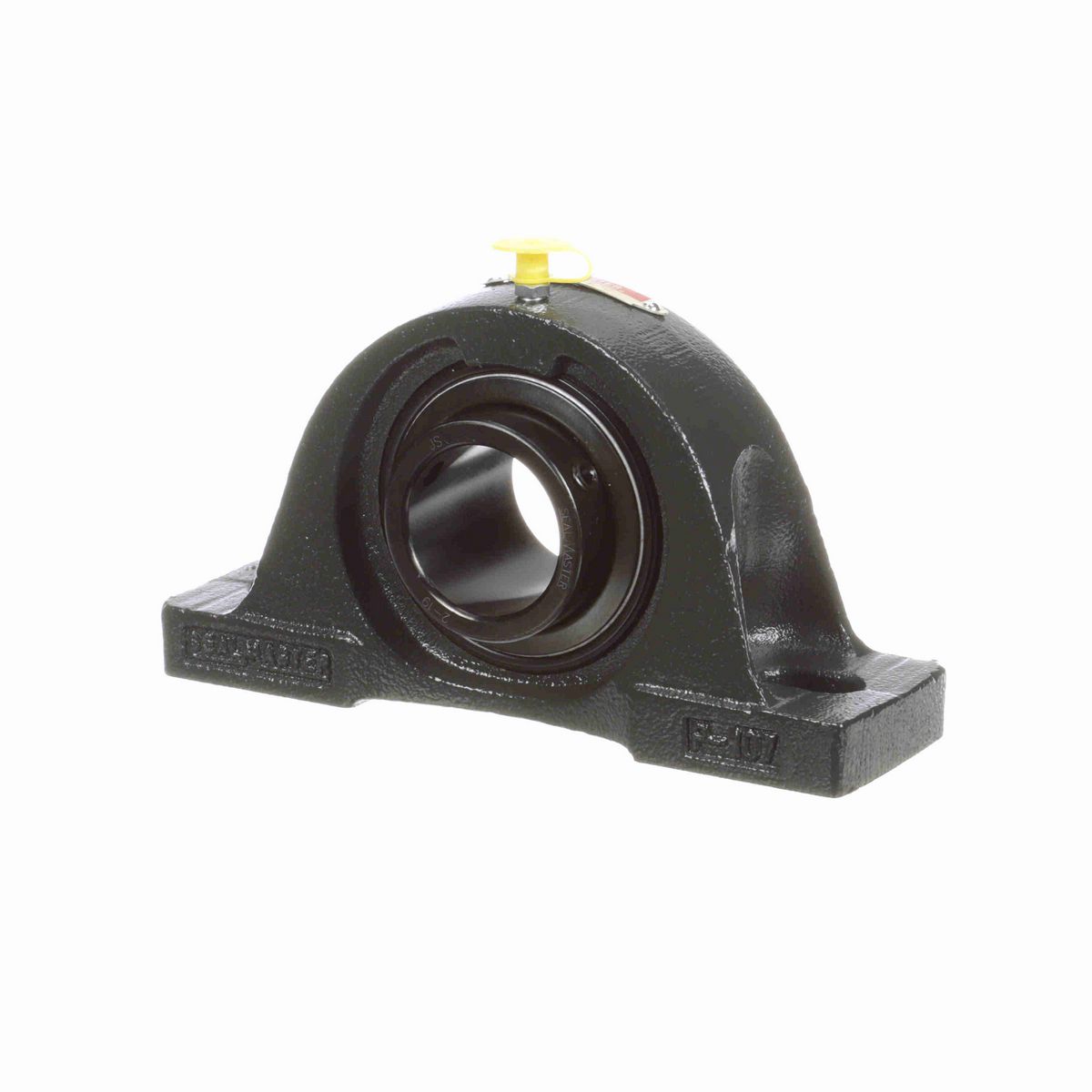 Sealmaster Mounted Cast Iron Two Bolt Pillow Block Ball Bearing - 52100 Bearing Steel, Black Oxided - Setscrew Lock - NP-25