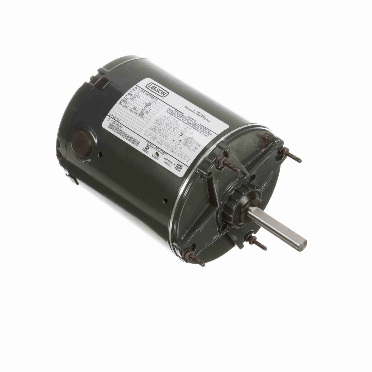 LEESON General Purpose Farm Duty Motor, 0.33 HP, 1 Ph, 60 Hz, 115/230 V, 1800 RPM, 48Z Frame, TENV - P239