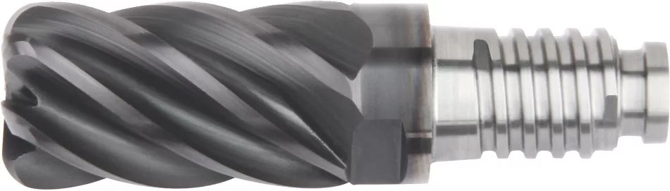 HARVI III - UJDV - Unequal Flute Spacing - Eccentric Relief Kennametal DUO-LOCK - HARVI III - Radiused - 6 Flutes - Inch [6072211]