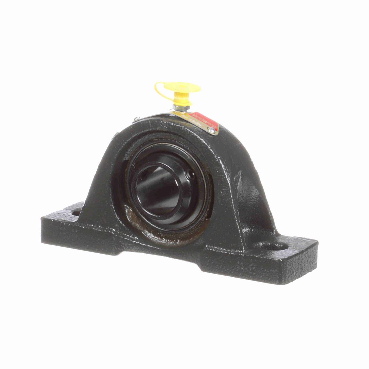Sealmaster Mounted Cast Iron Two Bolt Pillow Block Ball Bearing - 52100 Bearing Steel, Black Oxided - Double Setscrew Lock - NPD-15