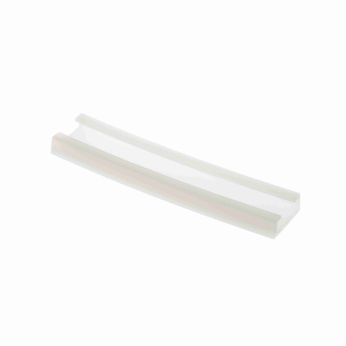 System Plast Bar Cover: 1.27"W X 0.49"H X 120"L White UHMW-PE - VG-P2510NBC-10