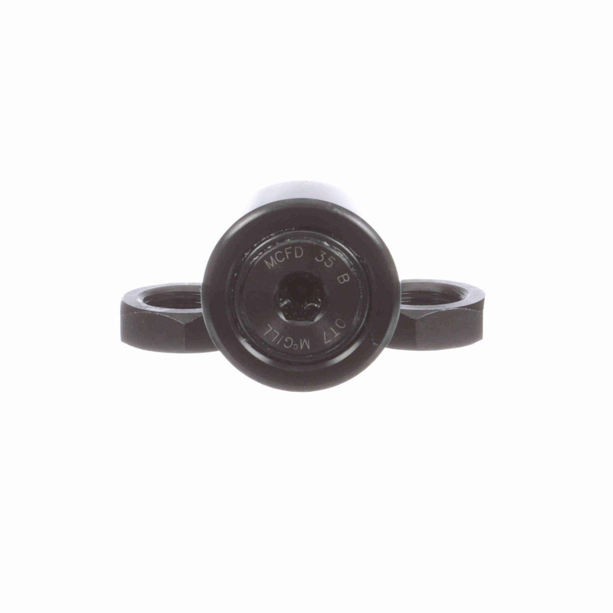 Опорный ролик с цапфой McGill CAMROL MCFD 35 B, бочкообразный, повышенной грузоподъемности, со щитком, с шестигранным отверстием, метрический