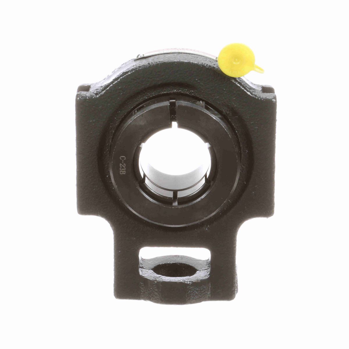 Sealmaster Mounted Cast Iron Wide Slot Take Up Ball Bearing - 52100 Bearing Steel, Black Oxided - Concentric Lock - ST-23T