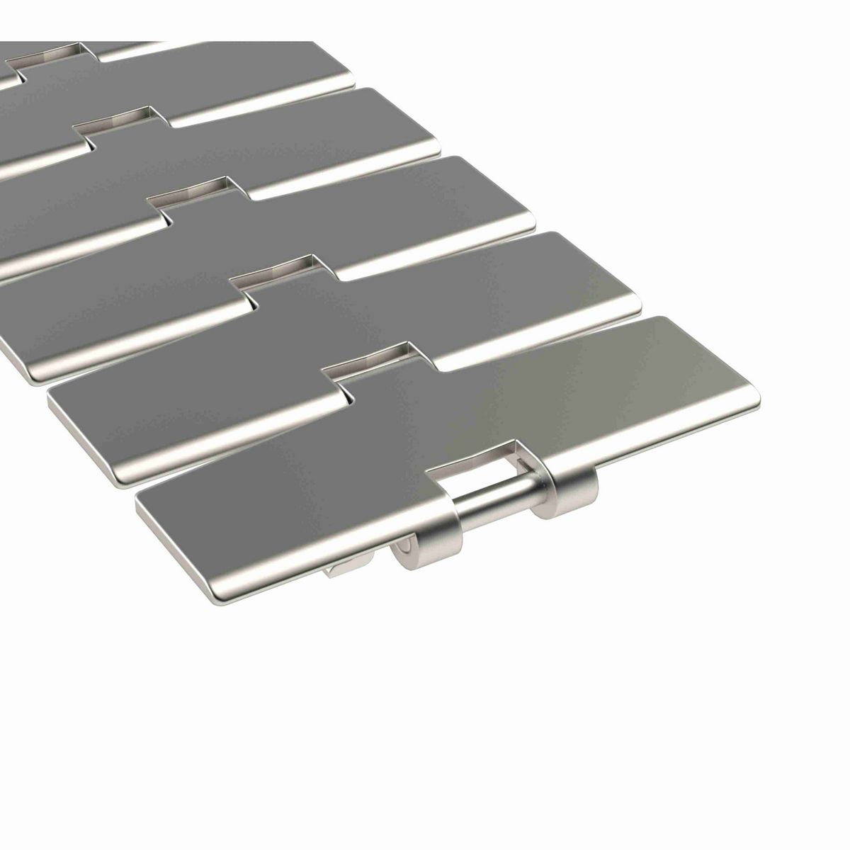 Rexnord 881TAB Side-flexing Solid Top, Material: Austenitic Stainless Steel, Width: 4.5in, Pitch: 1.5in - 765.31.42