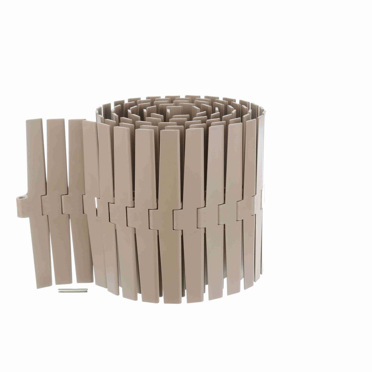 System Plast 882TAB Side-flexing Solid Top, Material: Tan Low Friction, Width: 12in, Pitch: 1.5in - LF882TAB-K1200