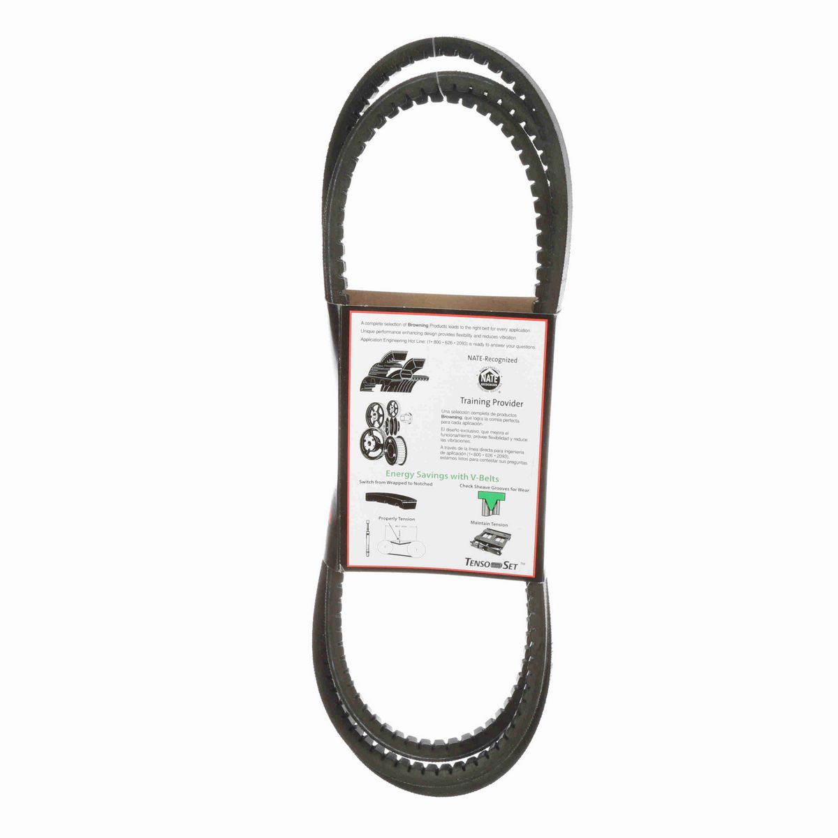 Browning EPDM Notched Belt 98% Efficient - AX112