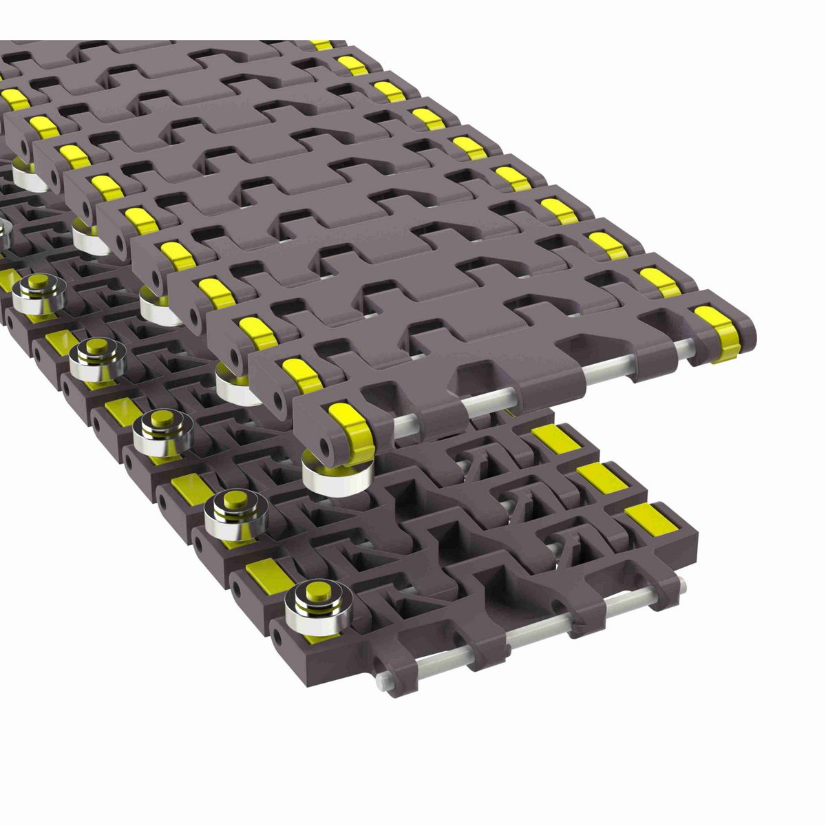 Rexnord 7956B Side-flexing Flush Grid, Material: Brown High Performance, Width: 6in, Pitch: 1.25in - 10343072