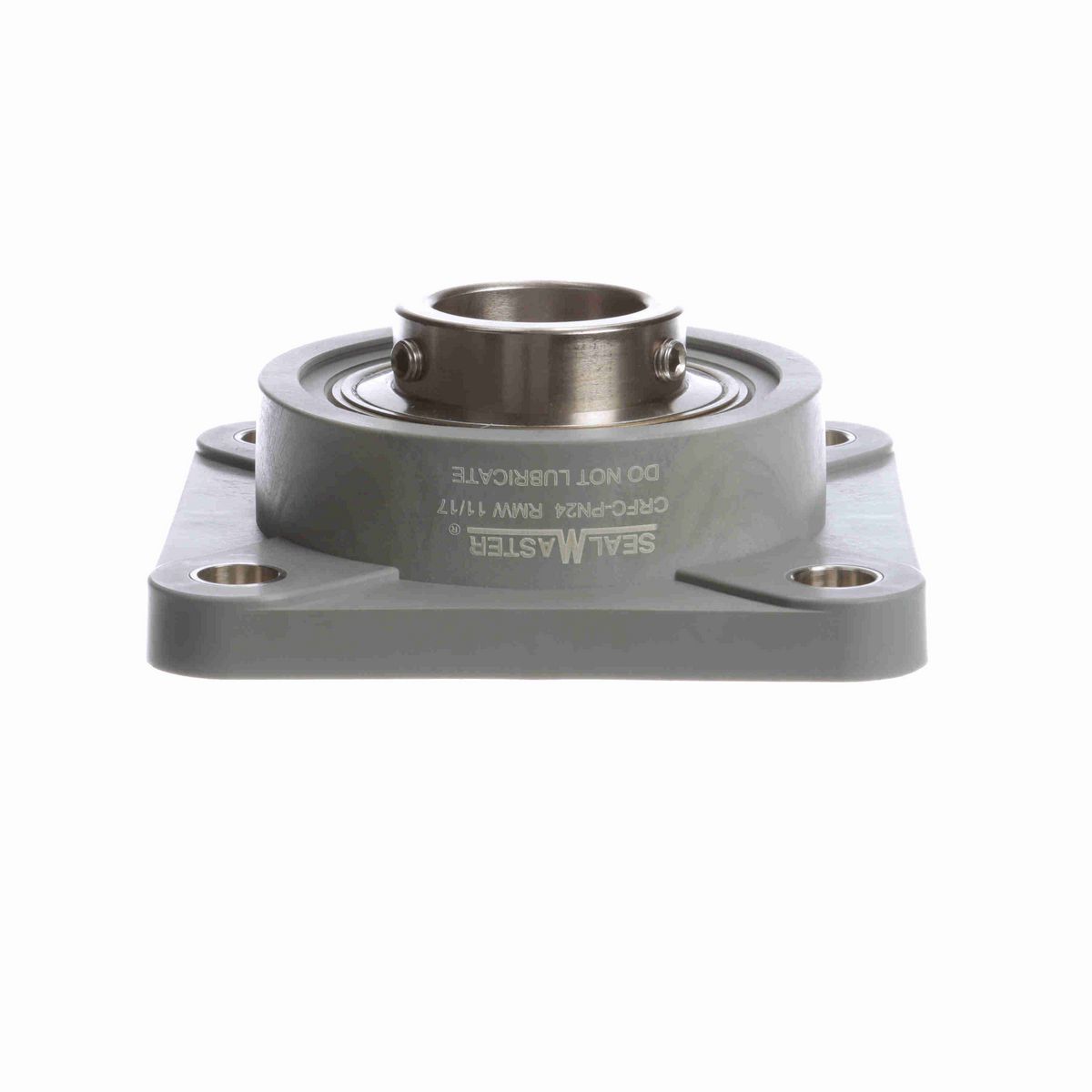 Sealmaster Mounted Composite Four Bolt Flange Ball Bearing - 52100 Bearing Steel, Phosphorus Nickel Coated - Setscrew Lock - Corrosion Resistant - Reduced Maintenance - Lubed for Life - CRFC-PN24 RMW