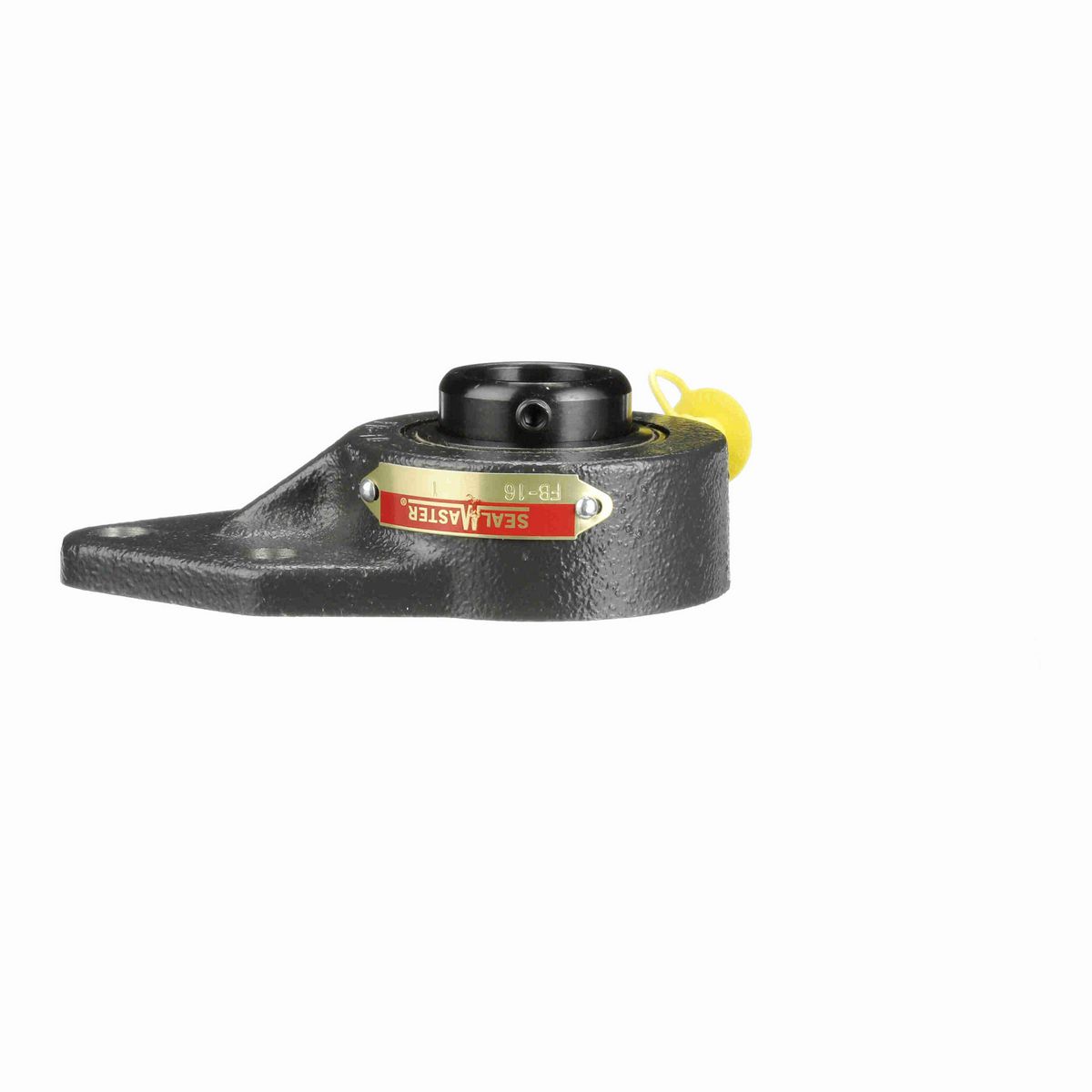 Sealmaster Mounted Cast Iron Three Bolt Flange Bracket Ball Bearing - 52100 Bearing Steel, Black Oxided - Setscrew Lock - FB-16