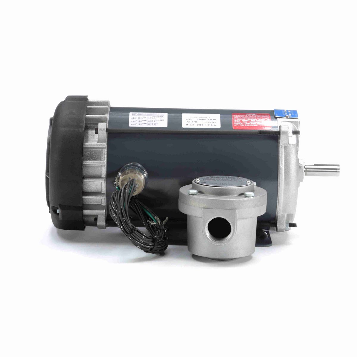 LEESON Explosion Proof Motor, 1.50 HP, 3 Ph, 60 Hz, 230/460 V, 1800 RPM, 56H Frame, EPFC - K2111A