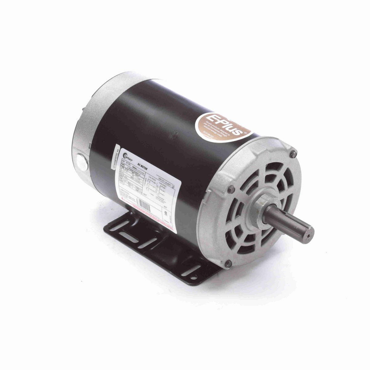 Century General Purpose Motor, 2.0-.50 HP, 3 Ph, 60 Hz, 230 V, 1800 RPM, 56 Frame, DP - M128L