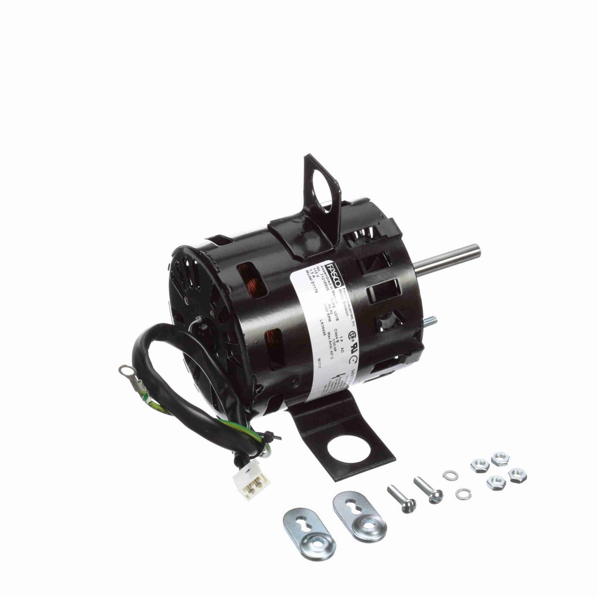 FASCO OEM Replacement Motor, 1/30 HP, 1 Ph, 60 Hz, 115 V, 3000 RPM, 1 Speed, 3.3" Diameter, OAO - D1179