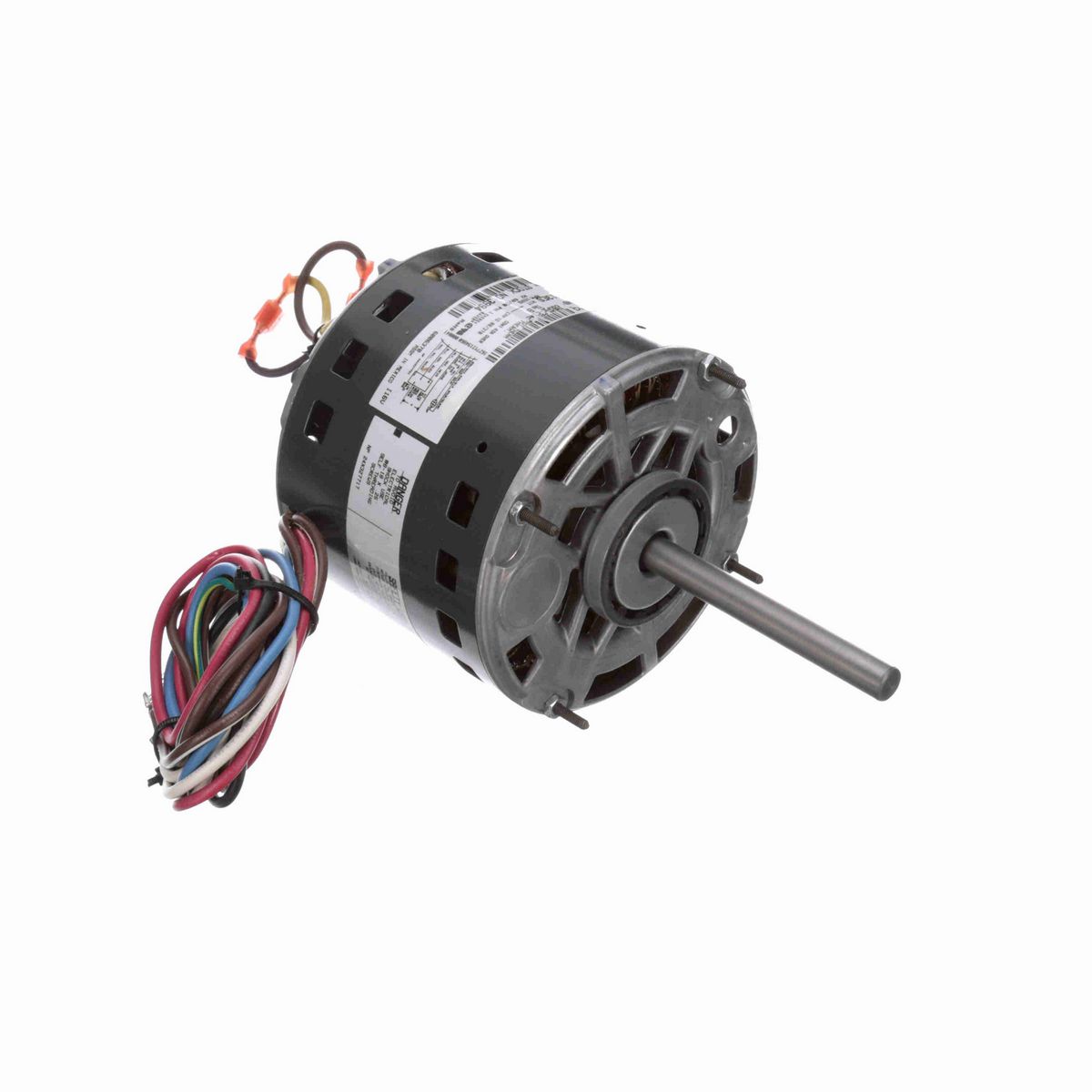 Genteq Fan and Blower Motor, 1/3 HP, 1 Ph, 60/50 Hz, 115 V, 1625 RPM, 3 Speed, 48 Frame, OPAO - 3994