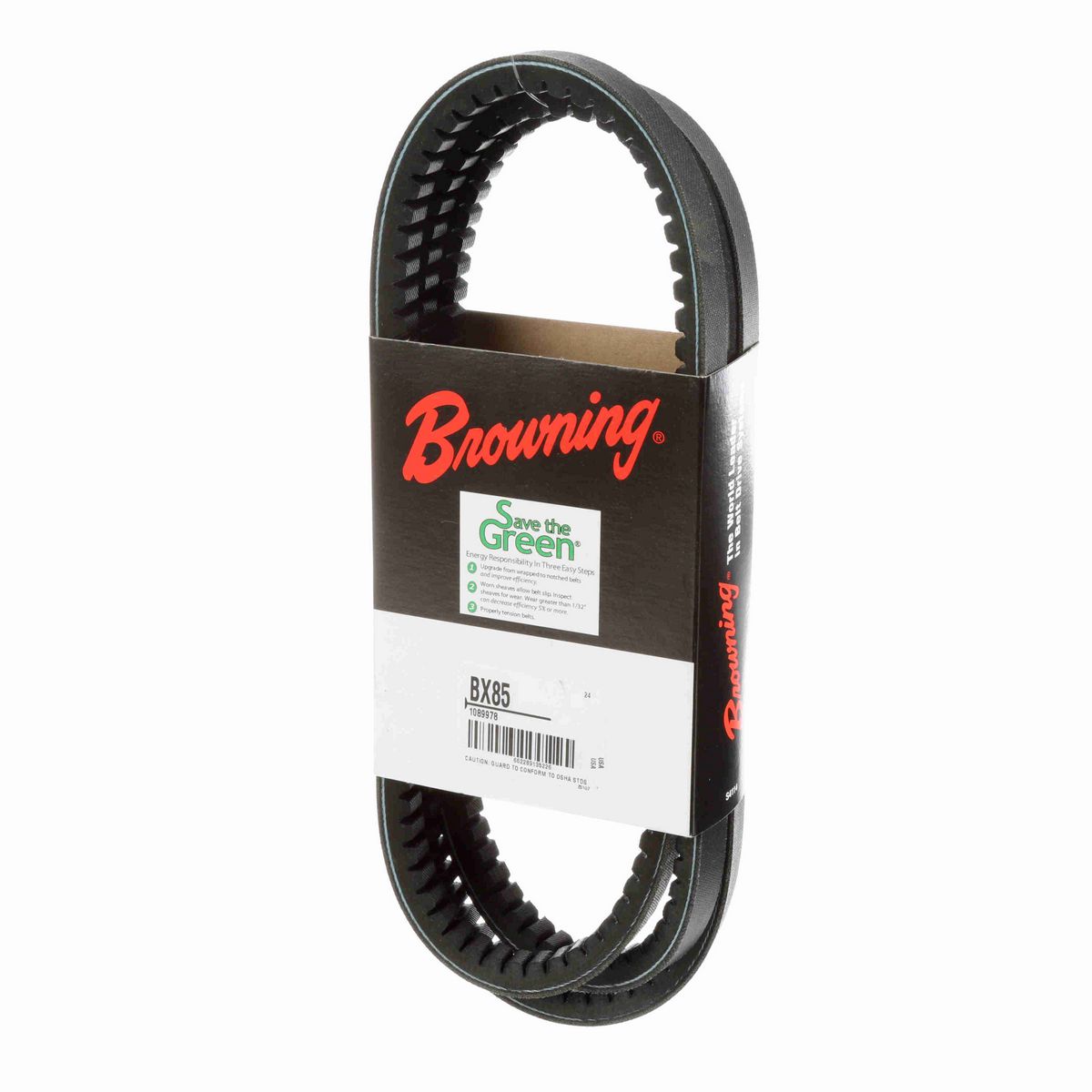 Browning EPDM Notched Belt 98% Efficient - BX85