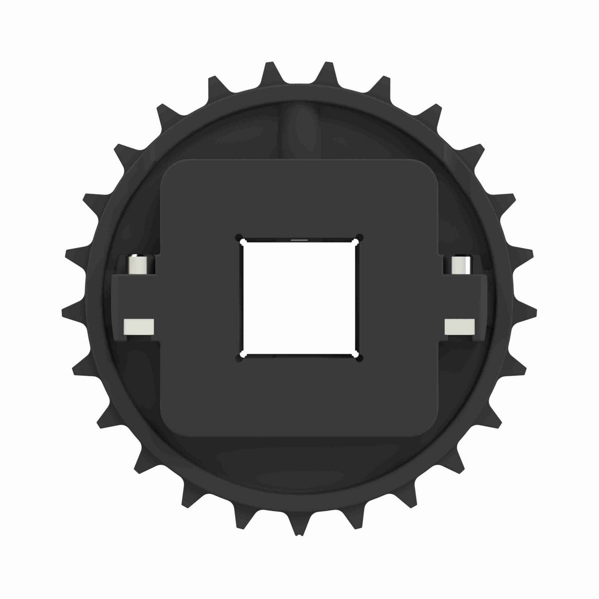 Rexnord 8500 Series Split Molded Nylon Sprocket with 25 Teeth and a 40mm Square Bore - 614-193-2