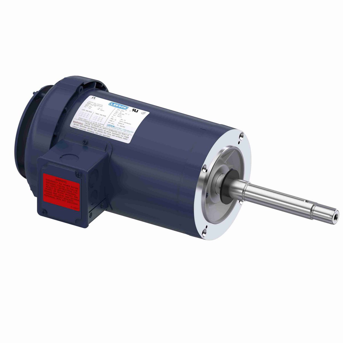 LEESON Close-Coupled Pump Motor, 2 & 1.50 HP, 3 Ph, 60 & 50 Hz, 230/460 & 190/380 V, 3600 & 3000 RPM, 145JPV Frame, TEFC - 122112.00
